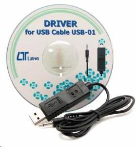 USB-01, USB-kabel/minijack 3,5mm