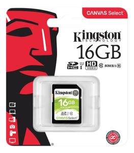 16GB SDHC kort (klass 10)