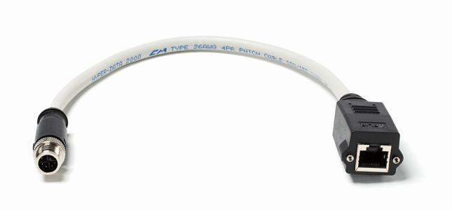 Ethernet Cable M12 to RJ45, 0.3 m P/N T911869ACC